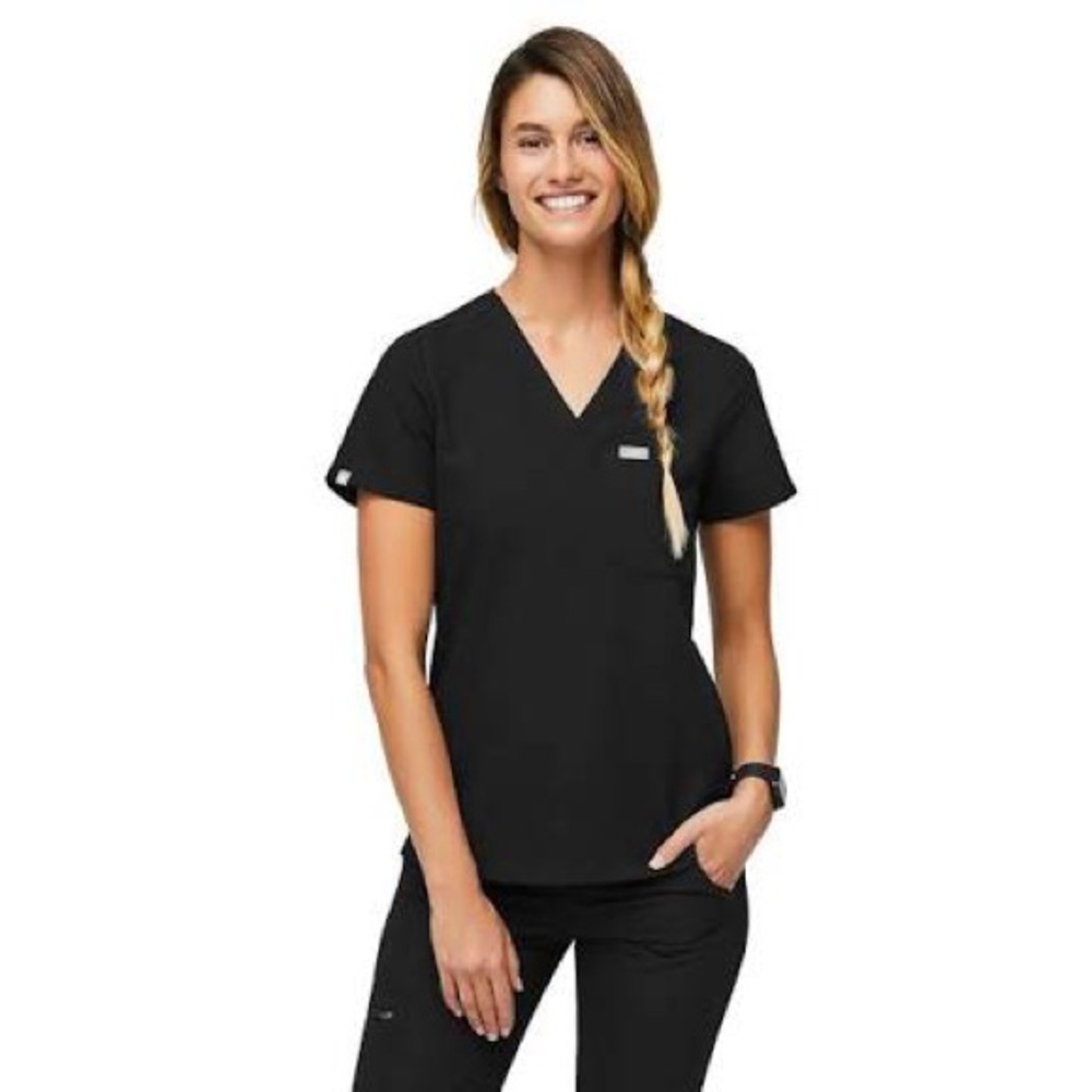 Figs Black Catarina top